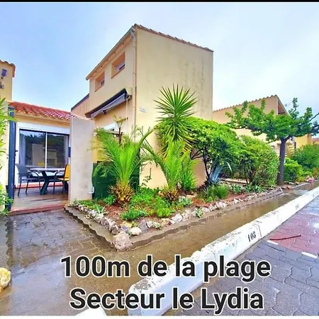 100M De La Plage, Jolie Maison 5 Personnes, Clim, Secteur Lydia Grande Plage Le Barcares Exterior photo